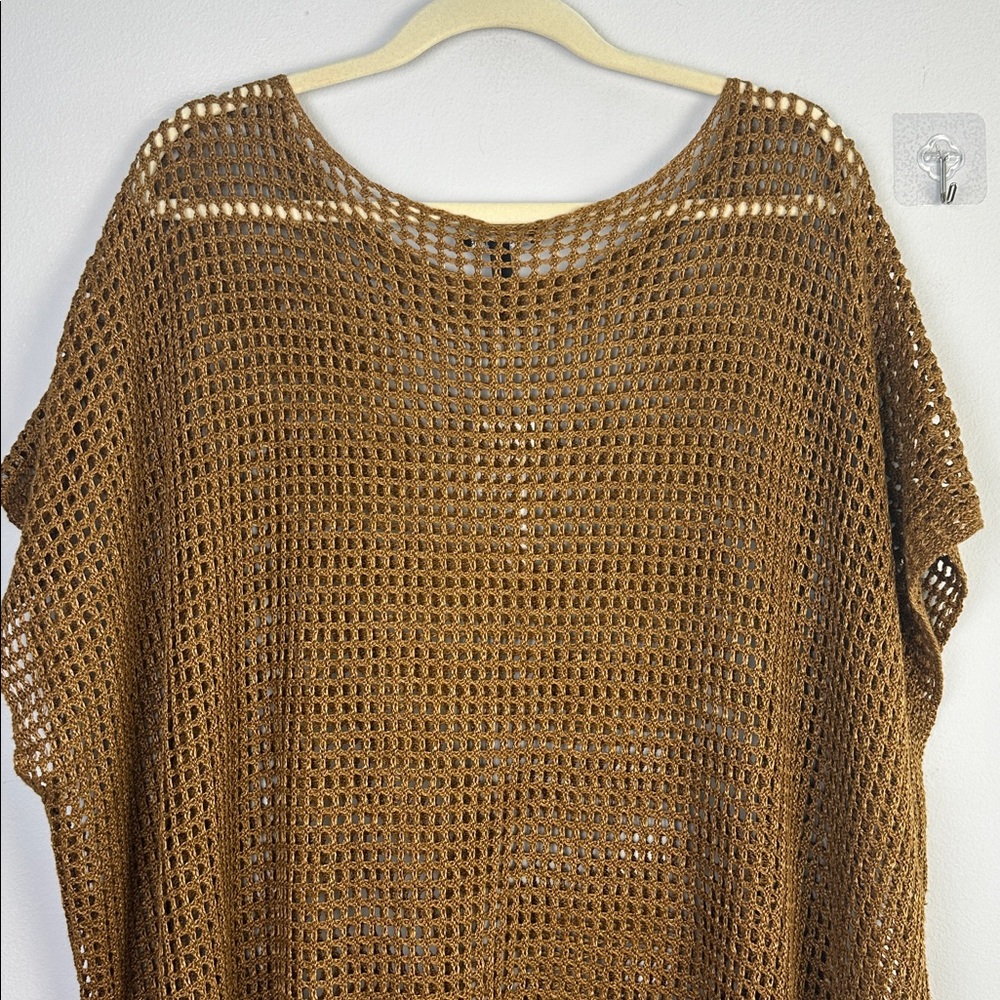 NEW Eileen Fisher Organic Linen Delave Bateau Neck Top 2X Boxy Fit Short Length - Picture 10 of 16
